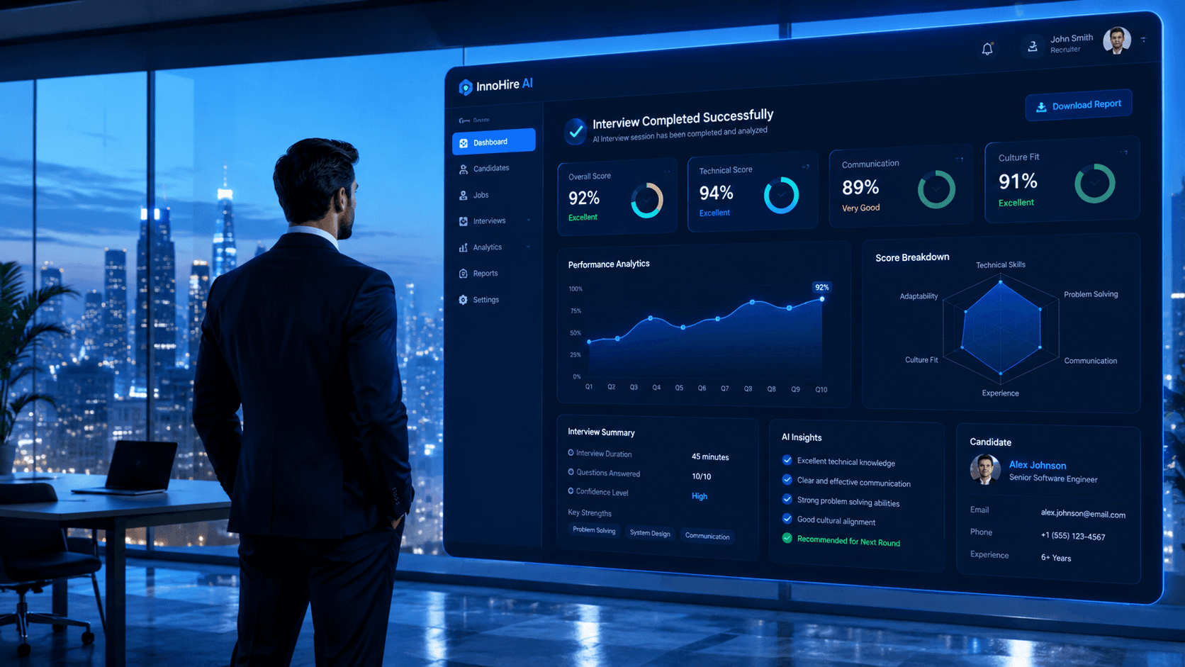 Interview analytics dashboard